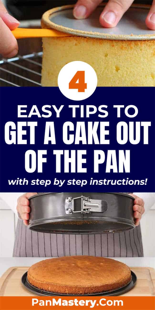 how to get cake out of circle pan