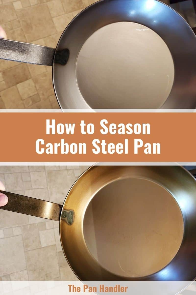 season carbon steel pans