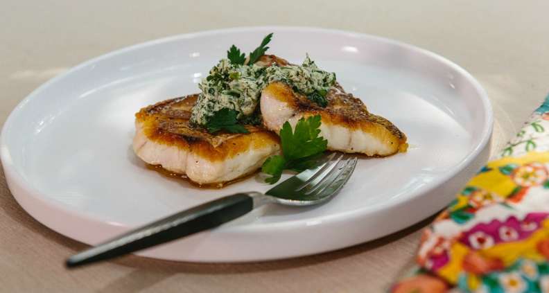 Pan-Roasted Fish Filets with Herb Butter