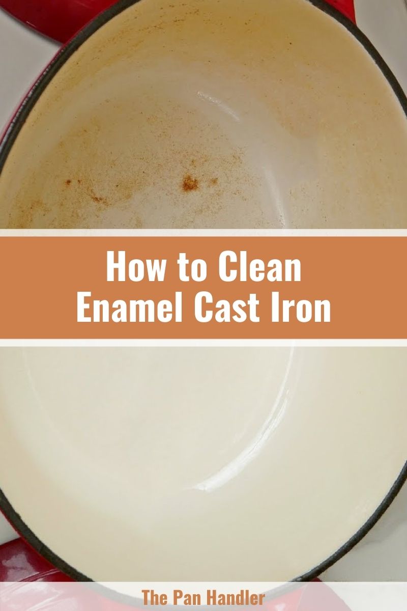 cleaning enamel cast iron