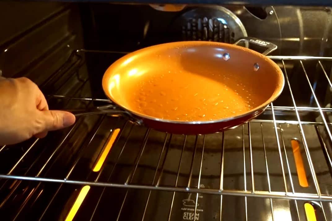 copper chef pan sticking