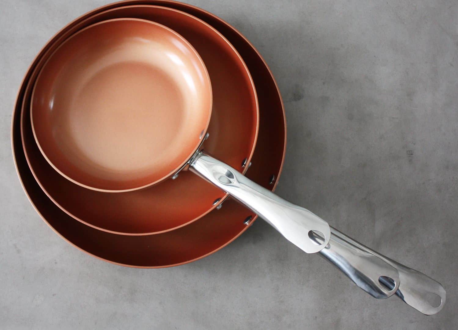 Ceramic-Lined Copper Pan