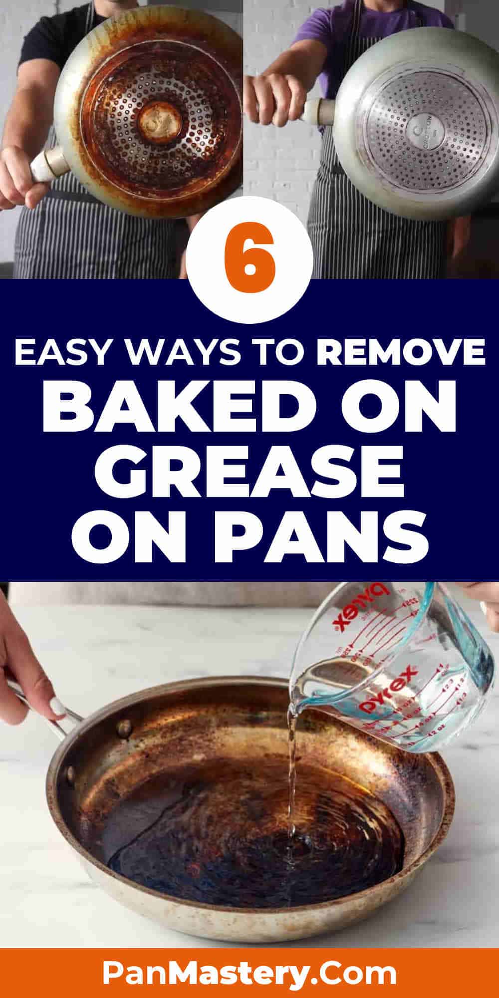 Methods To Clean Baked On Grease From Pans