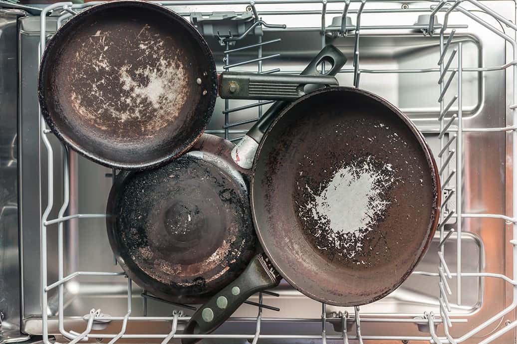 Non-stick Pans in dishwasher