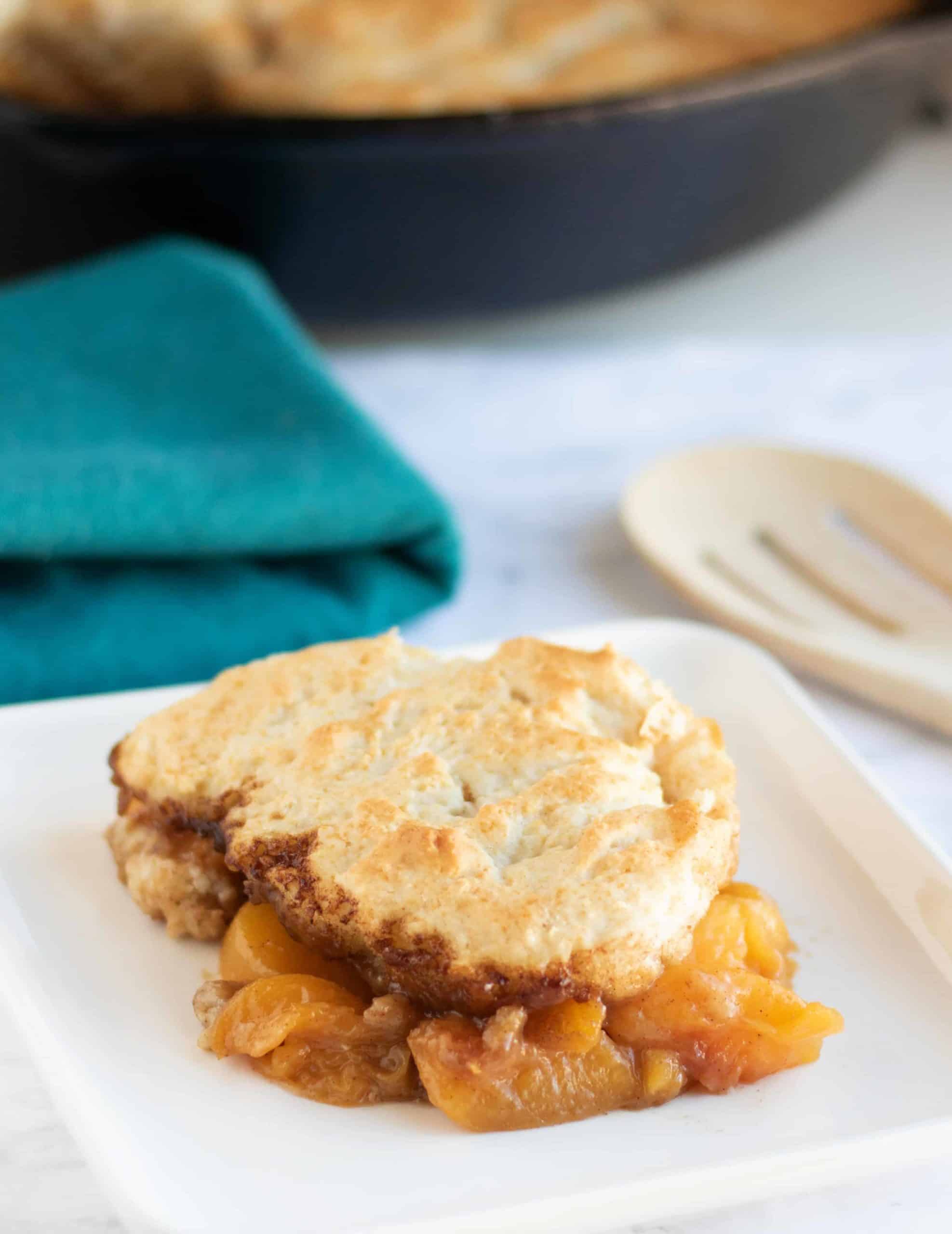 Sweet Pea’s Best Peach Cobbler in Cast Iron Skillet