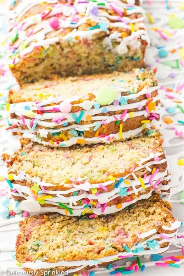 Homemade Unicorn Banana Bread
