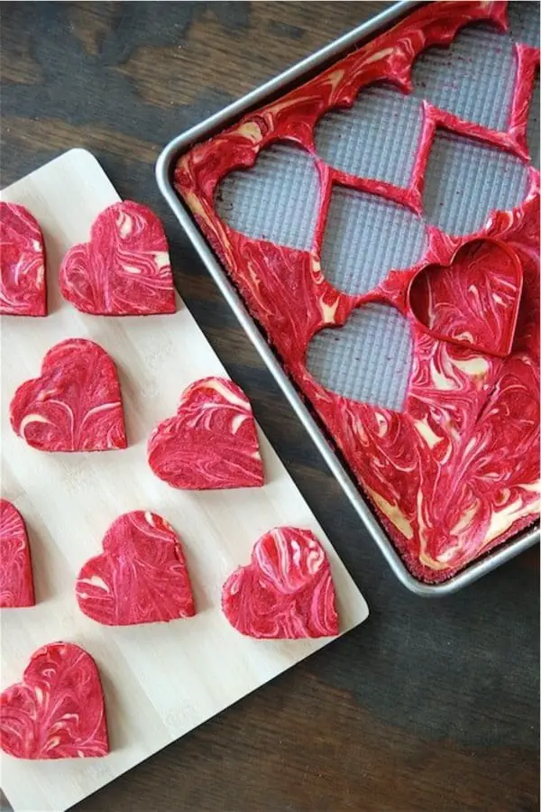 Marbled Red Velvet Cheesecake Brownies