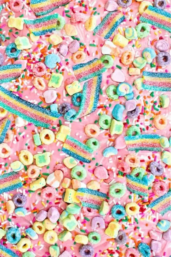 Magical Rainbow Unicorn Candy Bark