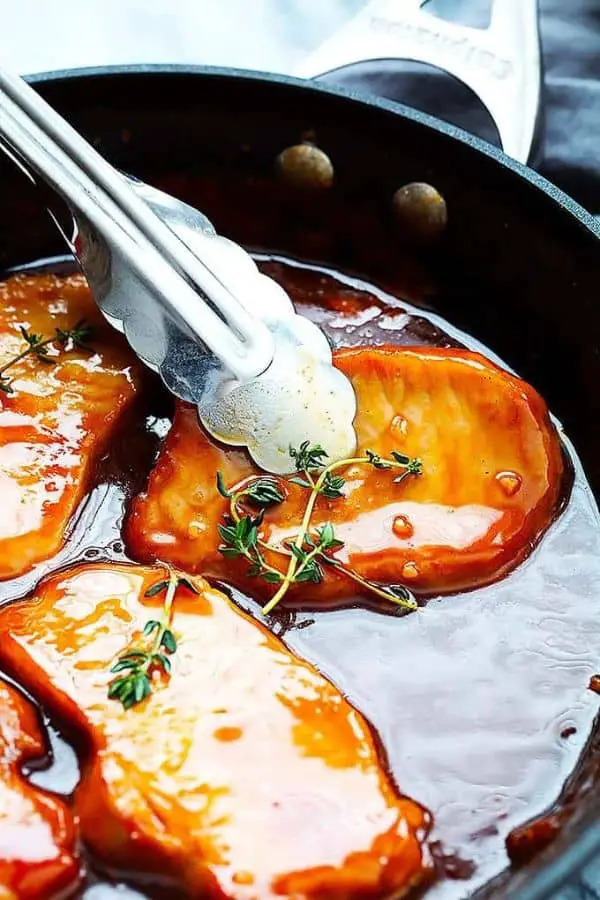 MAPLE GLAZED PORK CHOPS