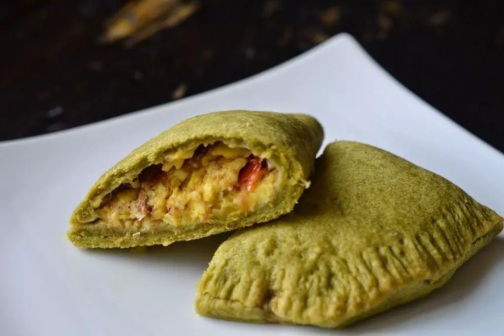 Ackee and Saltfish Jamaican Patty
