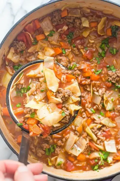 Air Fryer Cabbage Soup