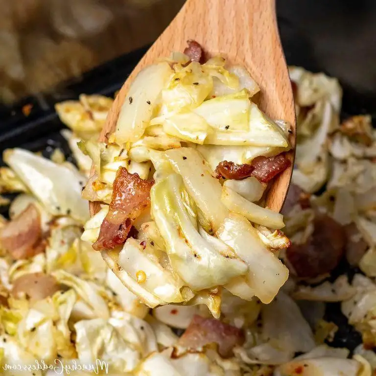 Air Fryer Cabbage and Bacon