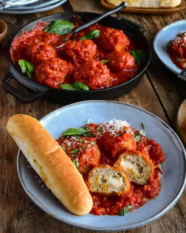 Air Fryer Chicken Parmesan Meatballs