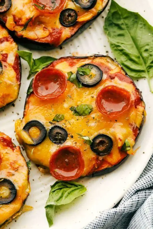Air Fryer Eggplant Pizza Bites