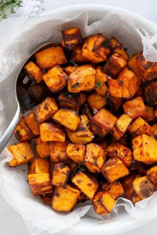 Air Fryer Sweet Potato Cubes