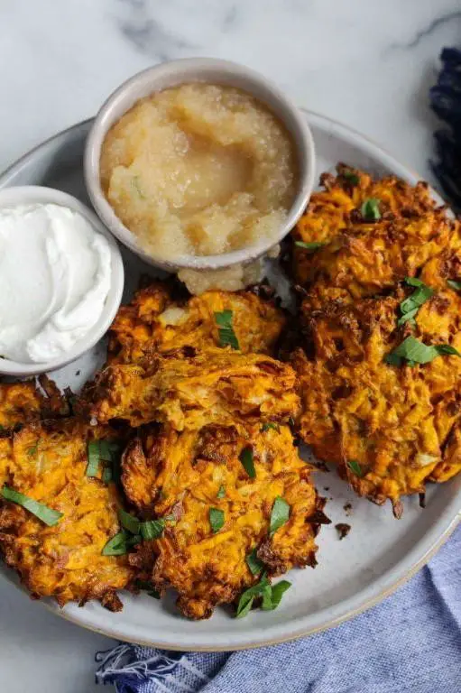 Air Fryer Sweet Potato Pancakes