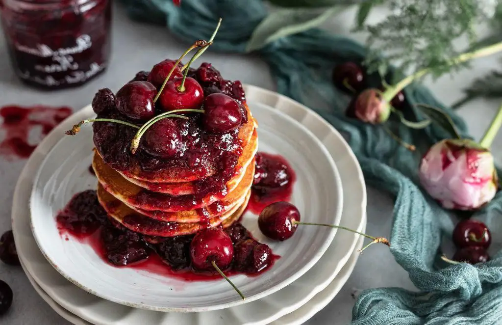 Amarena Cherry Pancakes
