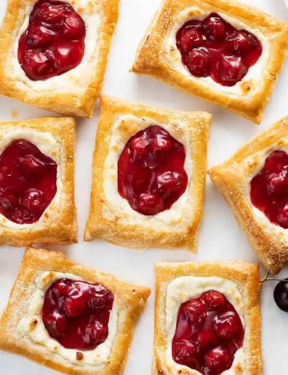 Amarena Cherry and Cream Cheese Danish