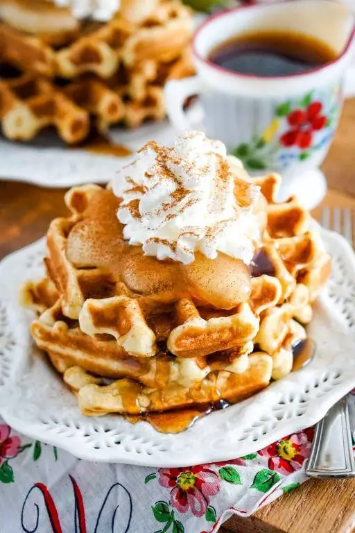 Apple Pie Filling Waffles