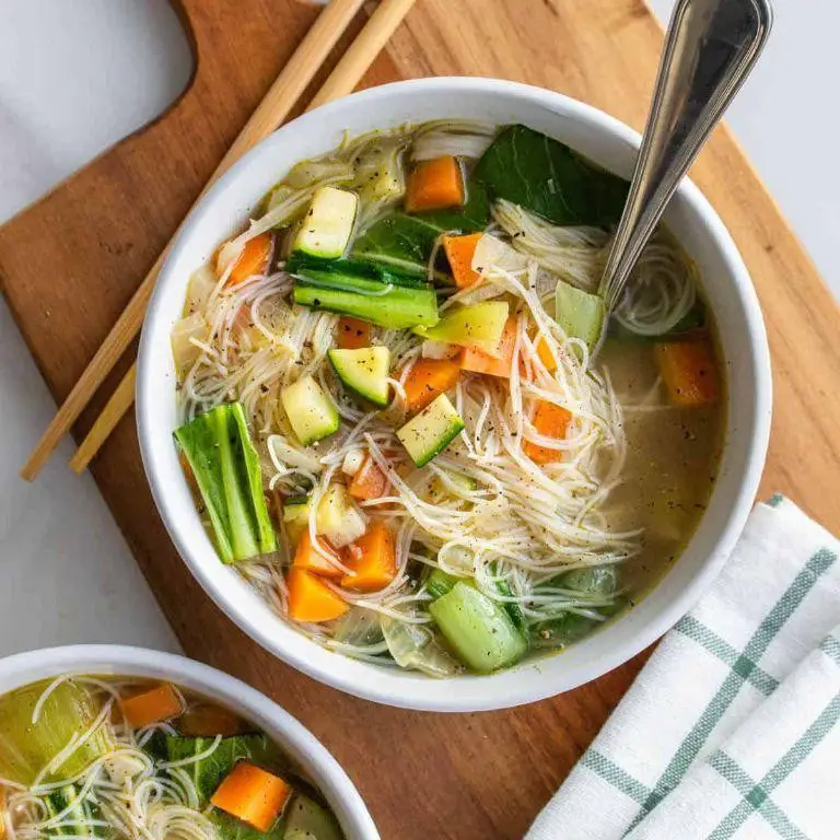 Asian Noodle and Vegetable Soup