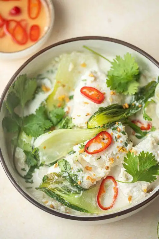 Asian-Inspired Poached Cod with Ginger and Scallions