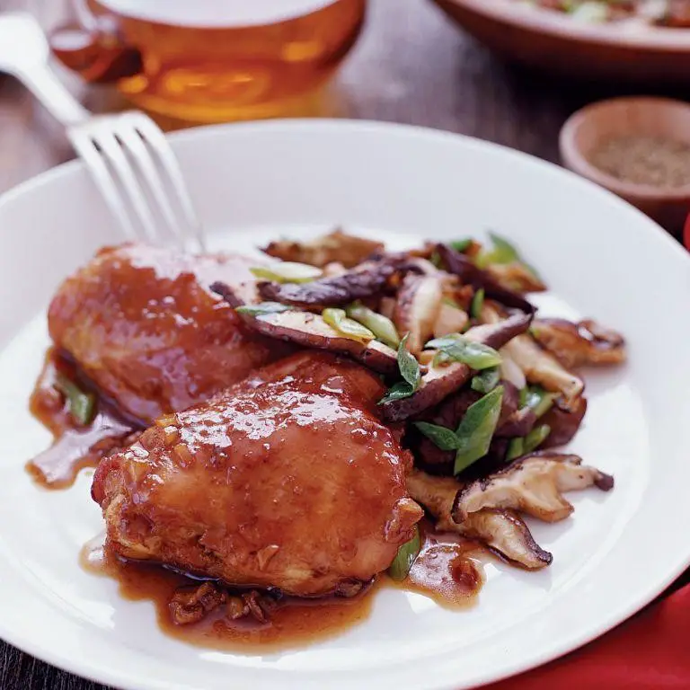 Asian-Style Chicken Thighs with Shiitake Mushrooms