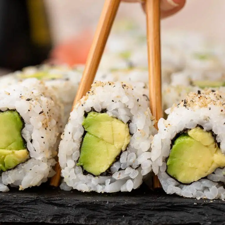 Avocado Rice Sushi Rolls