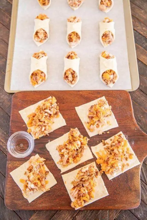 BBQ Chicken Pastry Squares