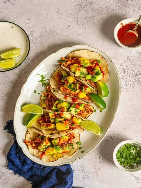 BBQ Chicken Tacos with Pineapple Salsa