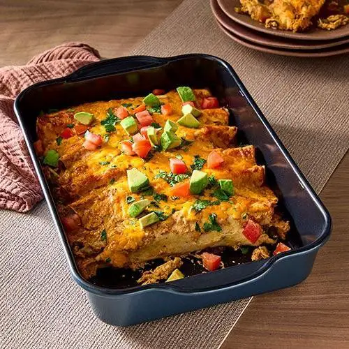 BBQ Chicken and Black Bean Enchiladas