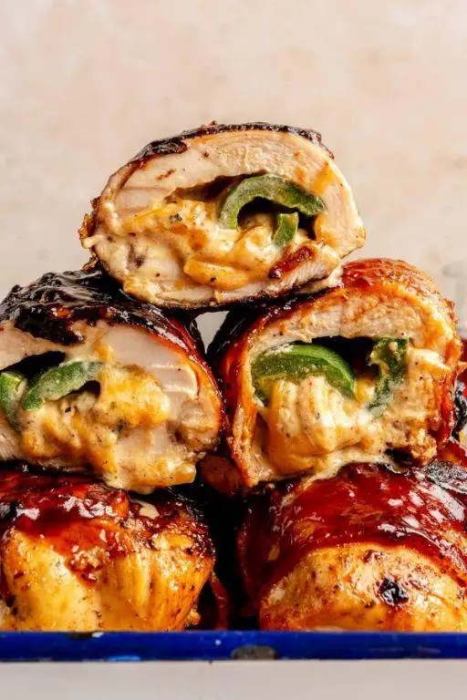 BBQ Chicken and Cheese Stuffed Jalapenos