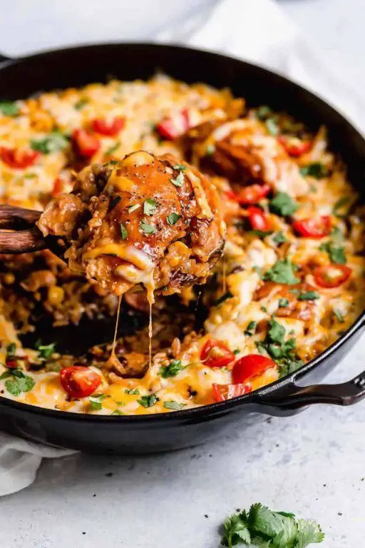 BBQ Chicken and Rice Casserole