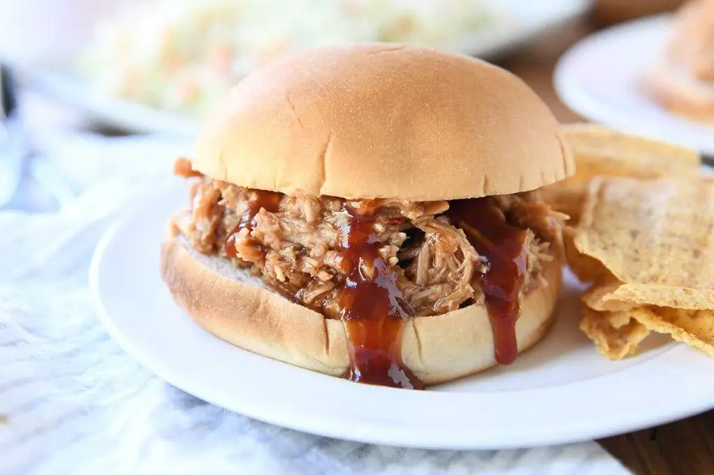 BBQ Pulled Pork Club Sandwich
