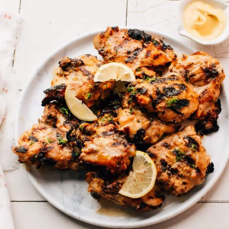 BBQ Smoked Chicken Thighs with Honey Mustard Sauce