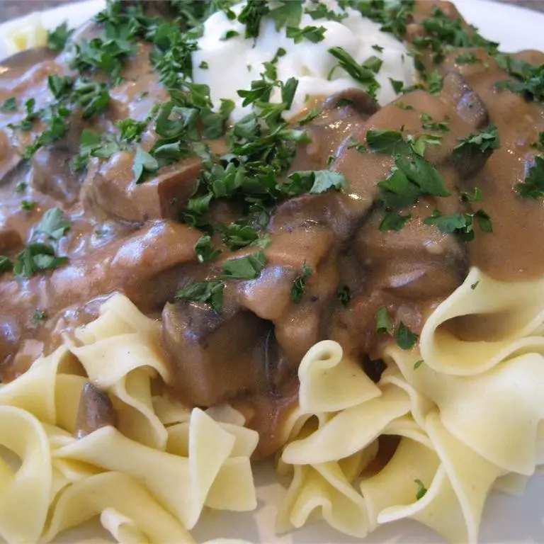 Baby Bella Mushroom Stroganoff