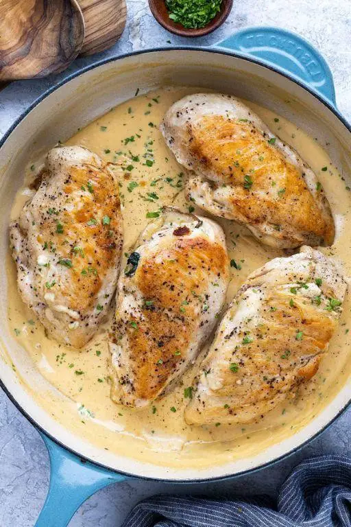 Baby Bella Mushroom and Gruyere Stuffed Chicken