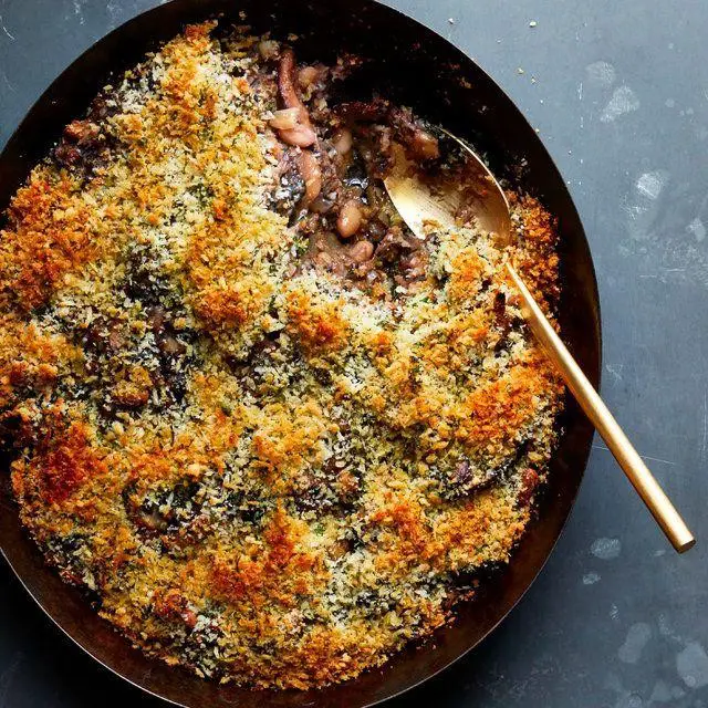 Baby Bella Mushroom and Wild Rice Casserole