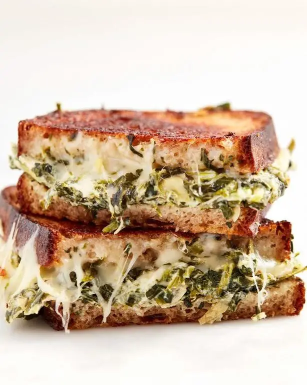 Bacon, Spinach, and Artichoke Grilled Sandwich