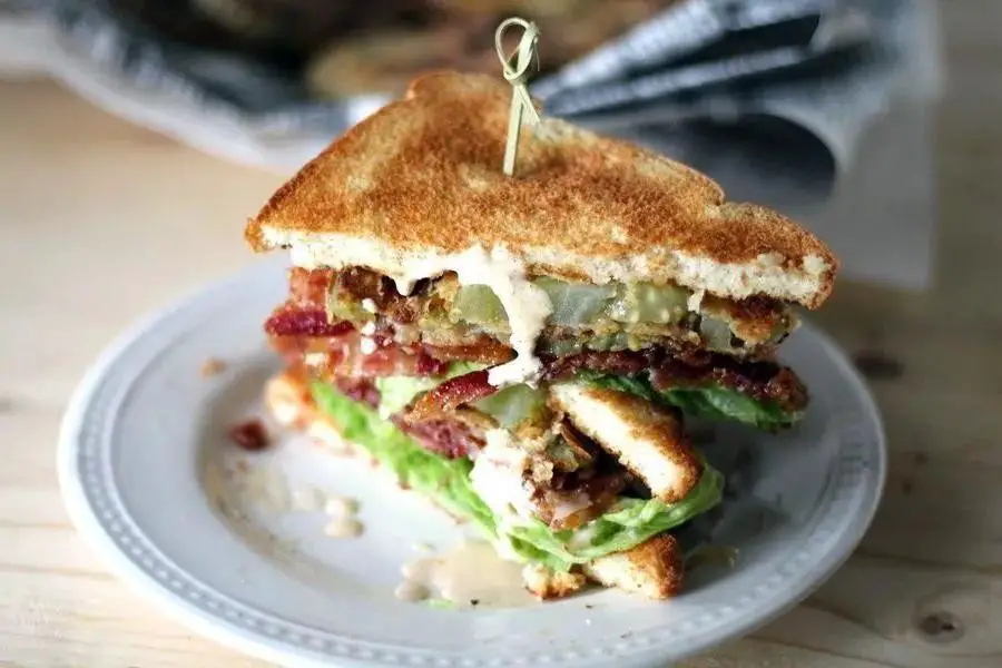 Bacon and Fried Green Tomato Sandwich