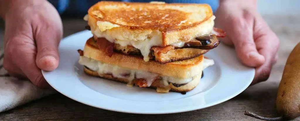 Bacon and Mushroom Melt Sandwich