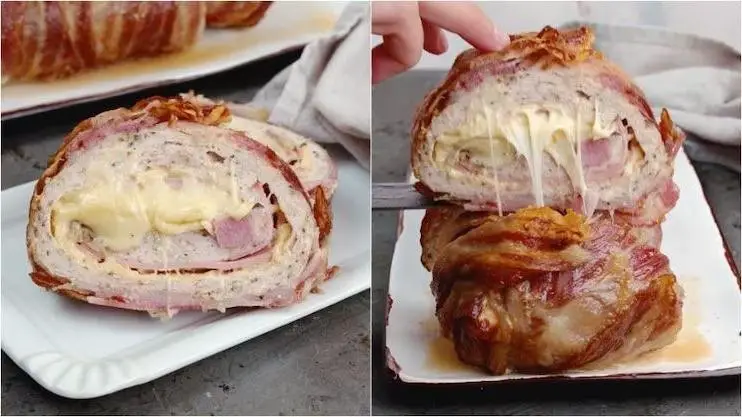 Bacon-Wrapped Chicken Meatloaf