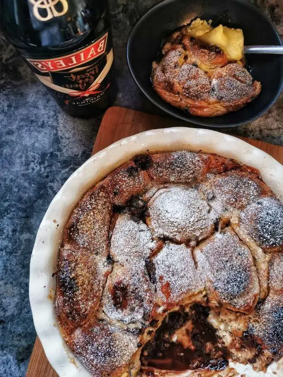 Baileys Chocolate Bread Pudding
