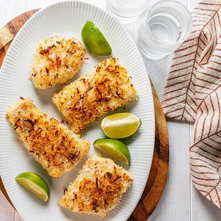 Baked Cod with Coconut Crust