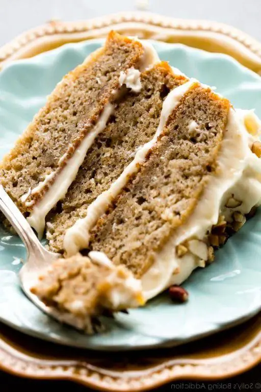 Banana Birthday Cake with Cream Cheese Frosting