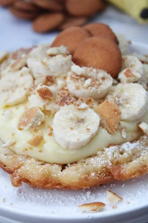 Banana Nut Funnel Cake