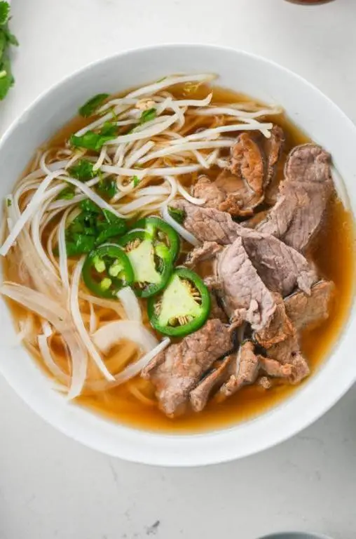 Beef Noodle Soup with Bean Sprouts