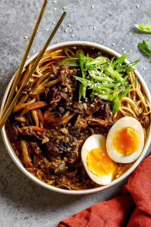 Beef Ramen with Soy-Marinated Beef