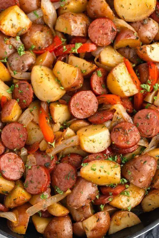 Beef Sausage and Potato Bake