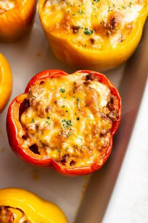 Beef and Cheese Stuffed Peppers