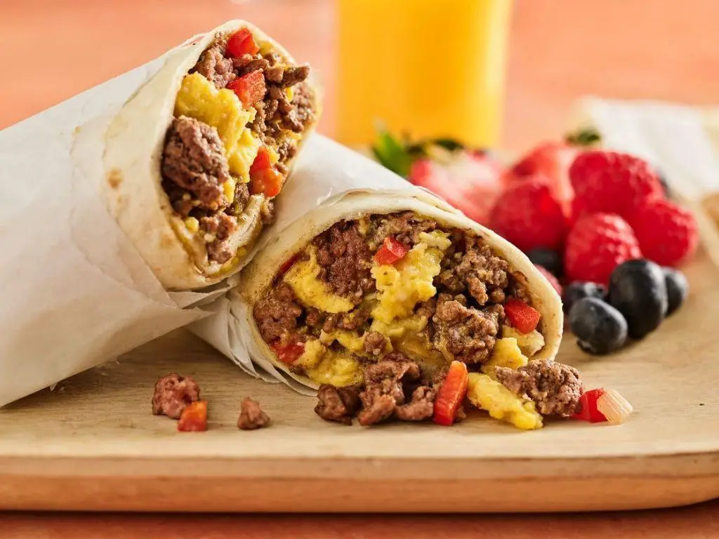 Beef and Egg Breakfast Burrito